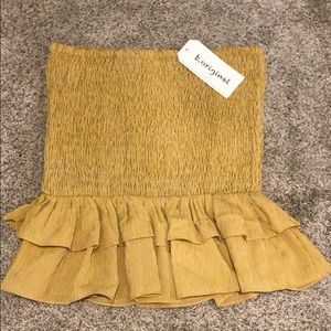 b. original Smocked Ruffle Hem Skirt